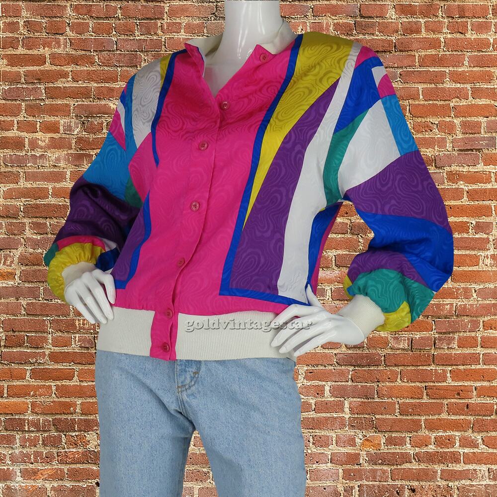Vintage Philippe Marques Jacket Color Block M